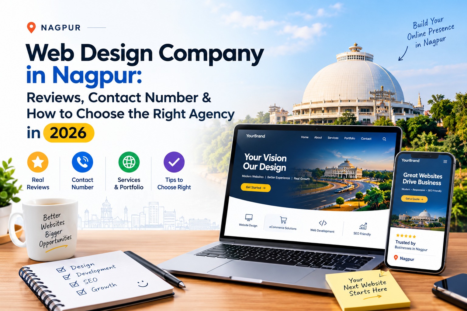 Web Design Company Nagpur: Reviews & Contact Number (2026)
